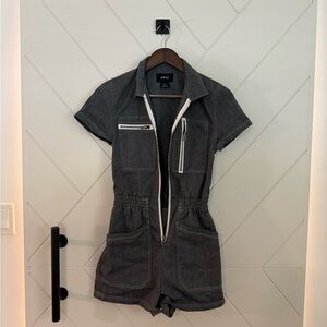 Atwyld Levi Gray Short Sleeve Jumpsuit